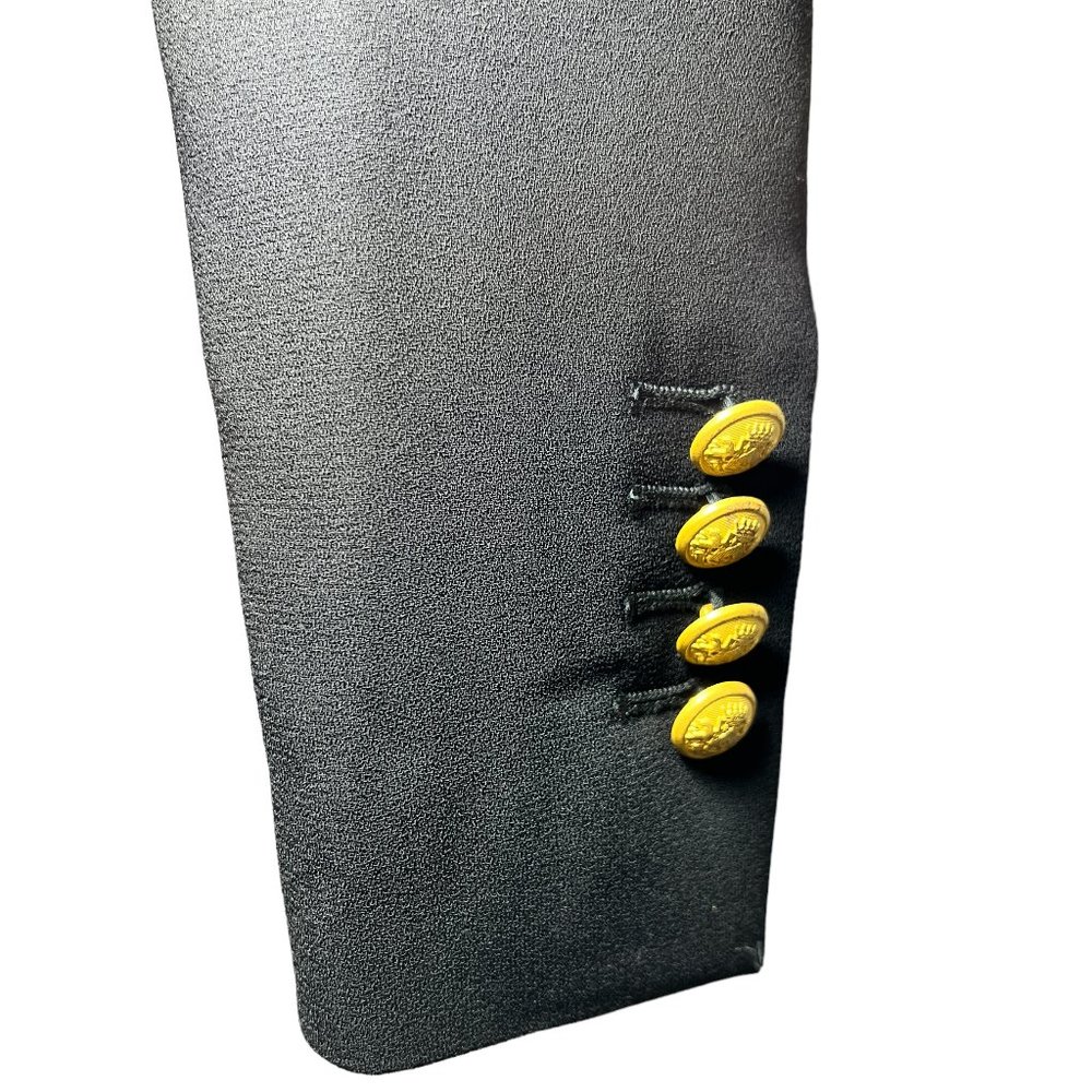 LN EXPRESS Black Blazer with Gold Hardware Size Small - Picture 6 of 9